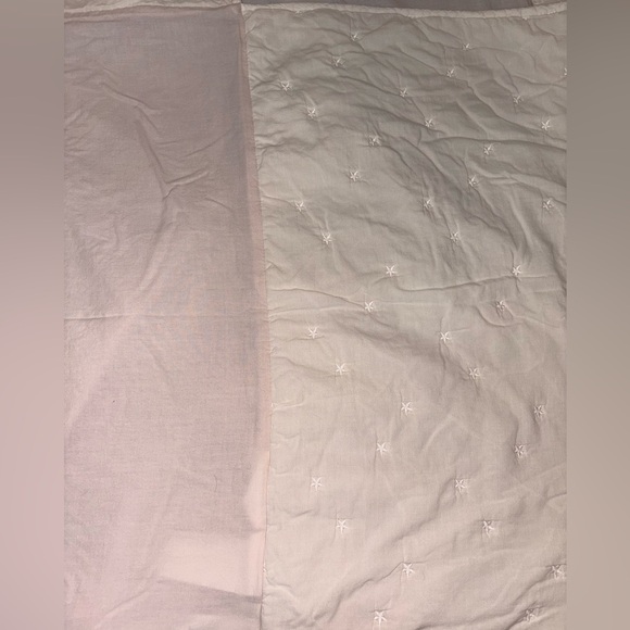 Pottery Barn Emily & Merritt Blush Crib Skirt & Sheet Set - Picture 7 of 10